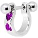 Purple Heart Helix Cartilage Earring