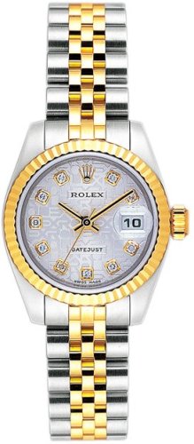 ROLEX デイトジャスト 179173G シルバー彫りコンピューター 10Pダイヤ [並行輸入品]画像