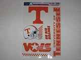 TENNESSEE VOLUNTEERS Removable & Reusable Team Logo STATIC WINDOW CLINGS (Set of 5)