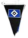 Trade Con Wimpelkette Hamburger SV, Gesamtl�nge 3,5 m