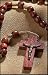 Brazillian Wood Bead Corded Rosary