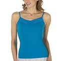 Gilligan & O'Malley&reg; Cotton Camisole with Lace - Turquoise