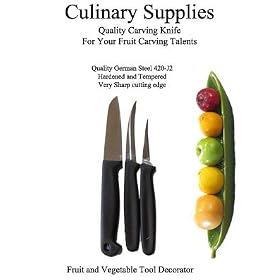 Buy Fruit and Vegetable Carving Knife Set, Plastic Handle