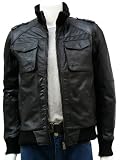 Xport Designs Mens Stylish Bomber Leather Jacket