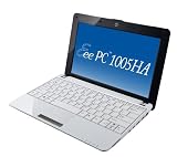 Asus 1005HA 10-inch Netbook (Intel Atom N270 1.6 GHz Processor, 1 GB RAM, 160 GB HDD, WLAN, Webcam, up to 8.5 Hours Battery, Windows XP, Windows Live Suite, White)