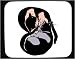 Decorated Mouse Pad with laying, body, individuals, individual, felines, couple, huma...