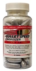 BulletSpeed Energy Booster Supplement - Live Life At Bullet Speed! 60 Tablets - by Lab88 - Made in USA