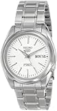 Seiko Men's SNKL41 "Seiko 5" White Dial Stainless Steel Automatic Watch