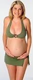 Prego Solid Black maternity bikini - XS, Olive