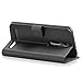 Asus ZenFone 2 Wallet Case - VENA [vSuit] Draw Bench PU Leather Wallet Flip Cover with Stand and Card Slots for Asus ZenFone 2 (Black)