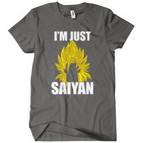 I'm Just Saiyan T-Shirt DBZ Dragon Tee Goku Ball Super Z GT Dragonball Vegeta