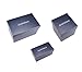 ArtsOnDesk Modern Art Desk Accessory 3-pc Set St2 Stainless Steel Satin Finish Patented Business Card Holder Tape Dispenser Pen Holder Pencil Holder Luxury Office Organizer Desktop Holiday Gift
