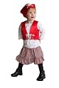 Mullins Square Girl Pirate Baby Costume, Red/Blue - 6-18 Months