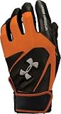 Under Armour Adult Clean Up III Blk/Org Batting Gloves