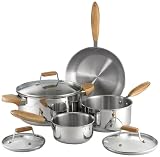 Heuck Zeroca Select Carbon Neutral Cookware 7 Piece Set with 1 Quart and 2 Quart Covered Saucepans - 5 Quart Covered Dutch Oven - 10 InchSauté Pan