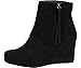 TOMS Women's Suede Wedge Desrhi Black 10002815