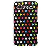 Hard Snap on Plastic RUBBERIZED With RAINBOW DOT Design Sleeve Faceplate Co ....