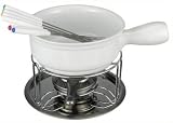 Kaesefondue 10 teilig aus Porzellan