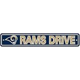 St. Louis Rams Plastic Street Sign 