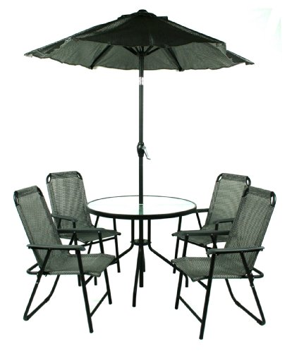 Jiaxing Hero Import and Export HJ-043-093-UM2M 6-Piece Table, Chair and Umbrella P
