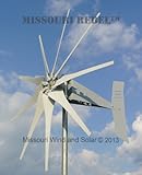 800 Watt Missouri Rebel 9 Blade Wind Turbine - 48 Volt