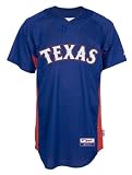Texas Rangers 2010 Authentic Cool Base BP Jersey - Large