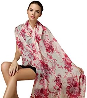 GOO Women's Floral Print Extra Long Fashion Scarf Shawl Wrap Pashmina