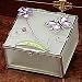 Butterfly Purple Design Square Glass Jewelry Box
