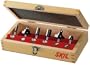 Skil 91006 6-Piece Carbide Router Bit Set in Wooden Storage Case