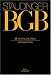 Book J. von Staudingers Kommentar zum Bürgerlichen Gesetzbuch mit Einführungsgesetz und Nebengesetzen: Bu