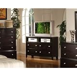 Argein Solid Wood Fully Assembled TV chest / TV dresser , Dark Espresso Finish