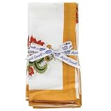 April Cornell Enchantment Rust Napkins Set of 4