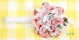 ベビー ヘアバンド 結婚式 お花 ヘッドバンド フォーマル 子供用 khb-018 (レッド)