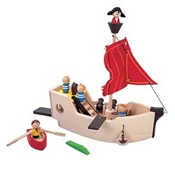 PLAN TOYS Pirate Ship Play Set