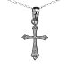 Jewelry : 14K White Gold Cross Pendant