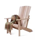 Western Red Cedar Wood Outdoor Patio Athena Adirondack Chair