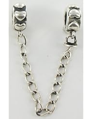 Quiges Sterling Silver Safetylock Bead for Pandora/Troll/Chamilia