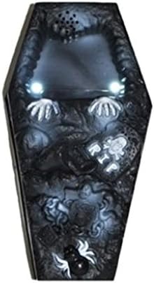 Halloween Door Bell Doorbell Prank Coffin with Lights and Sound Deocration