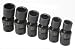 SK Hand Tools 32352 6-Piece 1/4-Inch Drive 6 Point Swivel Metric High Visibility Impact Socket Set