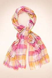 Sequin Checked Lightweight Scarf