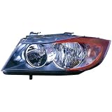 BMW 3 Series Sedan Replacement Headlight Assembly Halogen - Driver Side by AutoLightsBulbs