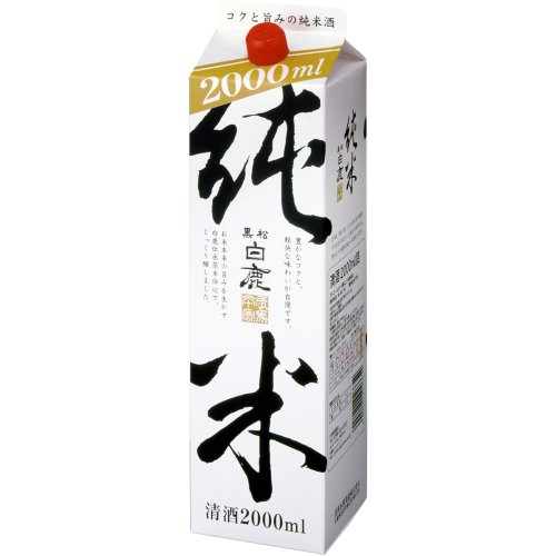 黒松白鹿 純米酒パック 2000ml 黒松白鹿 純米酒パック 2000ml