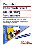 Deutsches Beamten-Jahrbuch Mecklenburg-Vorpommern Taschenausgabe 2008: Rechte und Ansprüche, Stand und Status, Textsammlung mit Gesetzen, Verordnungen, Verwaltungsvorschriften