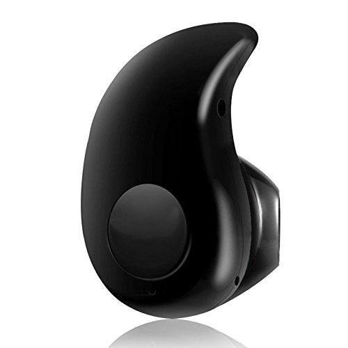 TopePop Mini Black V4.0 Stereo Wireless Bluetooth Headset Small Invisible In Ear Earpiece Earphones Micphone for iPhone 6 6S Plus SE 5S 5C Galaxy Note 4 5 S5 S6 S7 Edge Plus LG G3 G4 (Black)