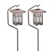 Malibu Outdoor Solar-Powered Prairie-Style Light, Antique Copper Metal, 2-Pack #LZ11771HK2