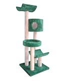 Molly and Friends 3L23 Premium Handmade 4-Tier Cat Furniture with Sisal, Beige