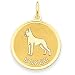 boxer9 - 14k Boxer Disc Charm