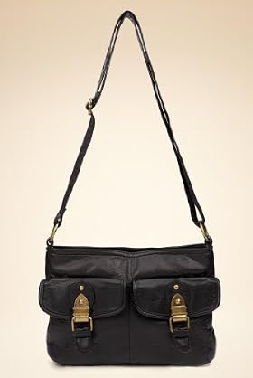 Limited Collection Washed Buckle Cross Body Bag