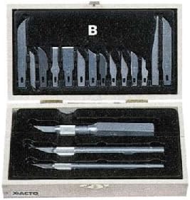 X-Acto Knife Chest, Deluxe, #1/2/& 6 Knives, w/14 Blades