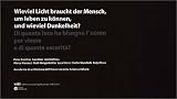 Wieviel Licht braucht der Mensch, um leben zu k�nnen, und wieviel Dunkelheit? - Peter Zumthor
